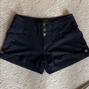 Black high waisted shorts